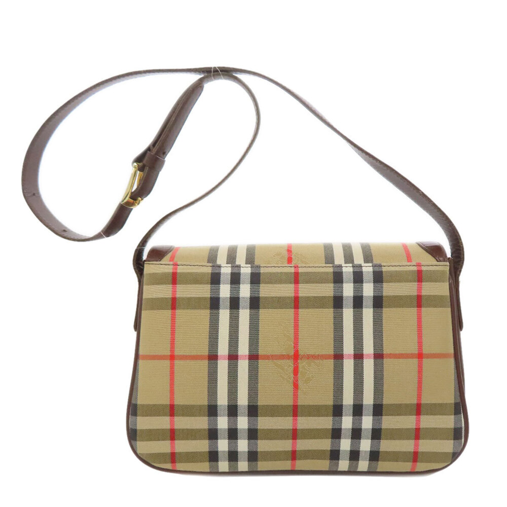 Burberry Shoulder Bag Canvas Nova Check Black